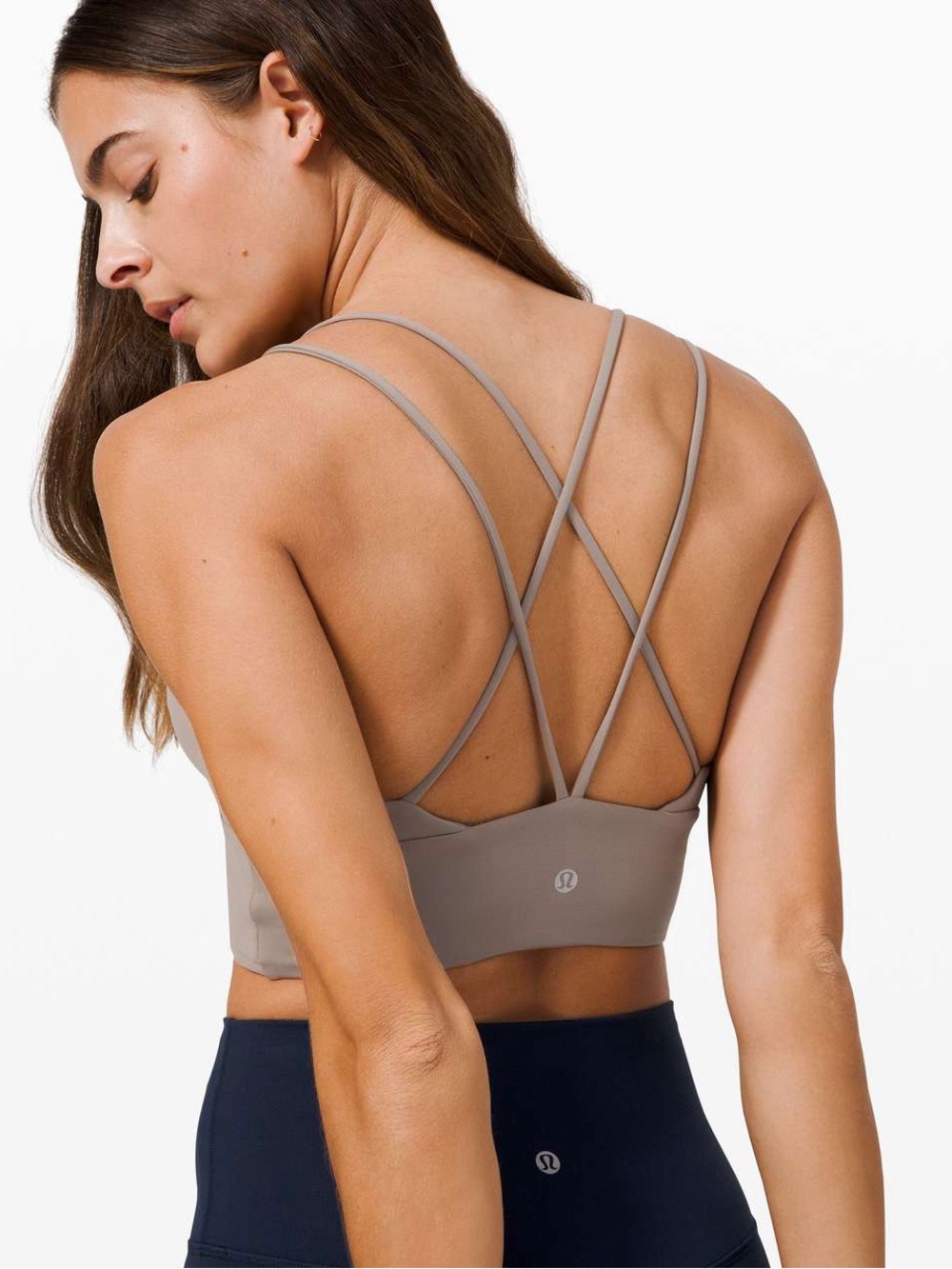 lululemon athletica Taupe Strappy Light-Support Bra
